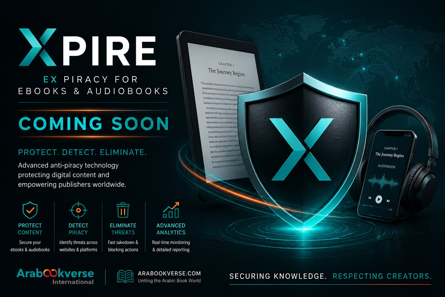 XPIRE — Ex Piracy for eBooks and Audiobooks. Coming Soon.